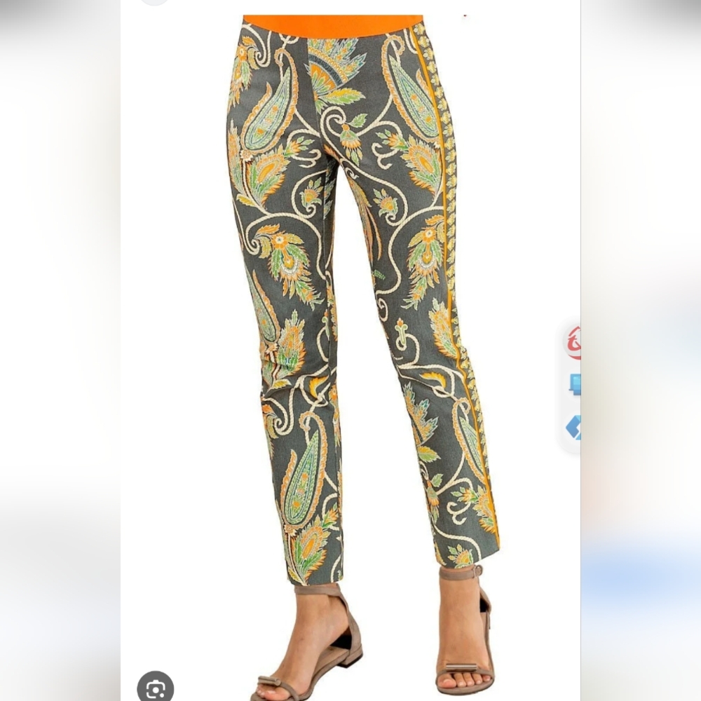 NWT Gretchen Scott Pull On- Plume- Cropped Pants